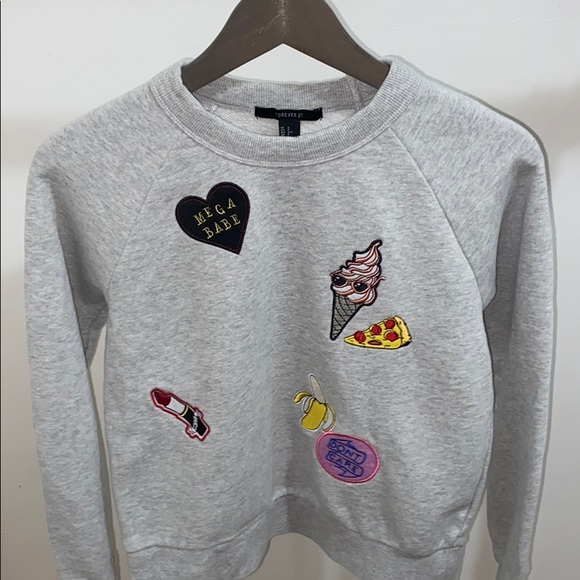 Forever 21 Embroidered Sweatshirt - Picture 5 of 16